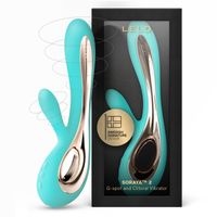 Lelo - Stimulateur clitoridien et vibromasseur point g rabbit - Bleu