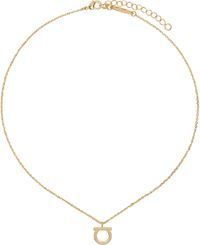 Ferragamo Collier doré à ornement Gancio
