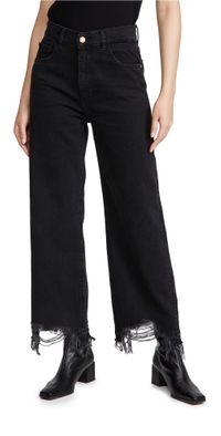 DL1961 Hepburn Wide Leg High Rise Jeans Lark 33