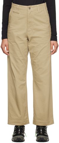 Snow Peak Beige Takibi Chino Trousers
