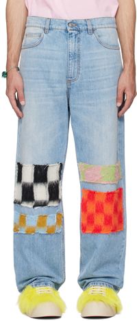 Marni Jean bleu exclusif à SSENSE