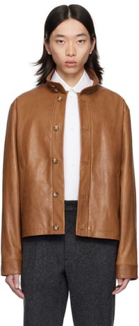 16Arlington Tan Haeto Leather Jacket
