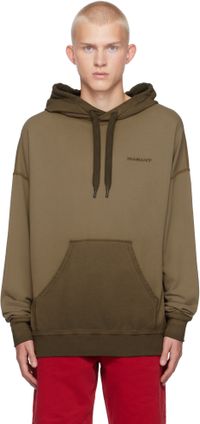Isabel Marant Pull à capuche Malek kaki