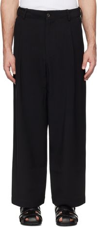 COMMAS Black Travel Trousers