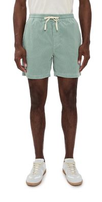 Marine Layer Saturday Corduroy Short 6 Sterling Blue S