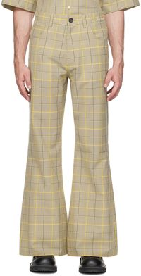 Marni Khaki Check Trousers