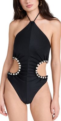 Cult Gaia Sibel One Piece Black XS