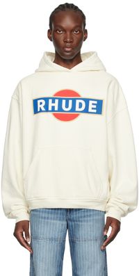 Rhude Off-White Vintage Racer Hoodie
