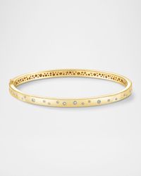 Stardust 18K Yellow Gold Constellation Bangle Bracelet with Diamonds
