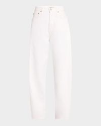 Luna Tapered Raw Hem Jeans