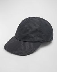 Men's Tonal Check Jacquard Baseball Cap