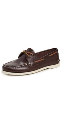 Sperry Authentic Original 2 Eye Leather Boat Shoes Brown 10.5