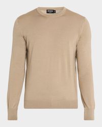 Men's Cashseta Modern-Fit Crewneck Sweater