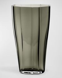 Reed Medium Moss Green Vase, 11.8"