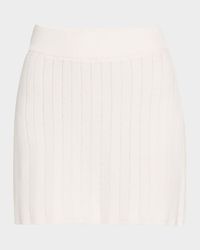 Herringbone Straight Mini Skirt