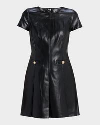 Vegan Leather Mini Dress