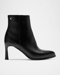 Ellenor Leather Stiletto Booties