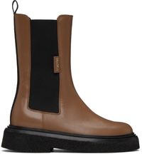 Max Mara Brown English Chelsea Boots