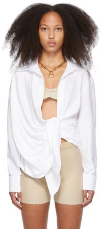 JACQUEMUS White 'La Chemise Bahia' Shirt