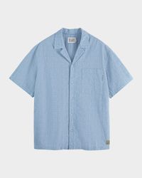 Men's Macys Cross-Stitch Short-Sleeve Shirt