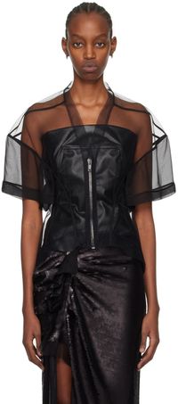 Rick Owens Black Tommy Naska Blouse