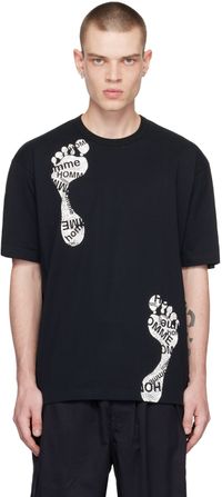 Comme des Garçons Homme Black Graphic T-Shirt