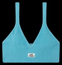 Love Stories - Brassière en coton mélangé - Taille L - Bleu