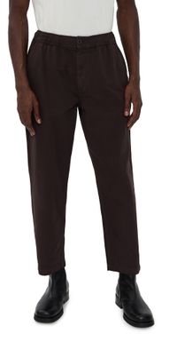 Wax London Kurt Cotton Twill Pull On Pants Dark Brown 32