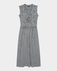 Adine Seersucker Midi Dress