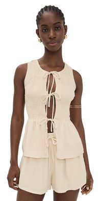 Seven Wonders Fleur Top Sand M