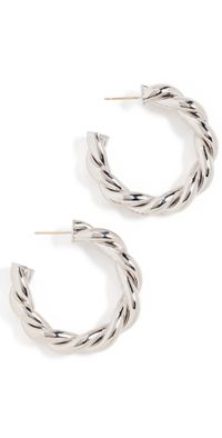 Jennifer Fisher 1 Twisted Lilly Mini Hoops Silver One Size