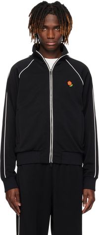 Kenzo Black Kenzo Paris 'KENZO Pop' Embroidered Track Jacket