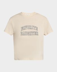 Favorite Daughter Cropped Collegiate T-Shirt
