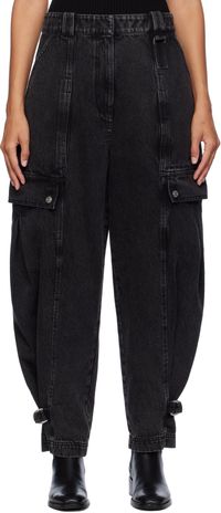 3.1 Phillip Lim Black Cargo Jeans