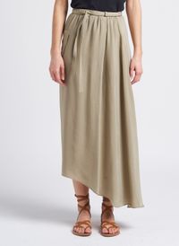 Humanoid - Jupe midi asymétrique fluide - Taille L - Gris
