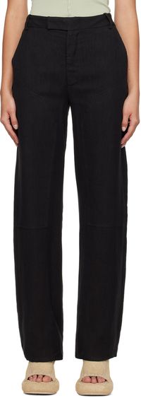 Eckhaus Latta Black Relaxed-Fit Trousers