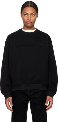 Solid Homme Black Biker Sweatshirt