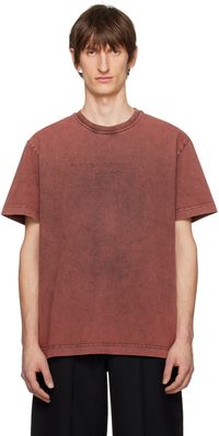 Alexander Wang Burgundy Embossed T-Shirt