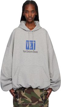 VETEMENTS Gray 'VET' Hoodie