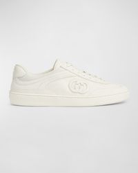 Men's G75 Canvas and Suede T-Toe Low-Top Sneakers