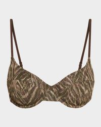 Printed Mona Bikini Top