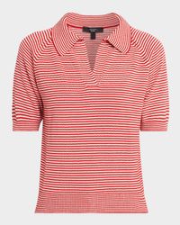 Junior Striped Cotton Knit Top