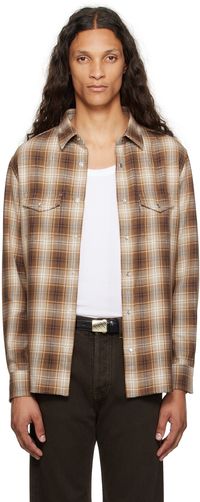 TOM FORD Brown Grand Check Western Shirt