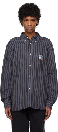 Palmes Navy Deuce Oxford Shirt