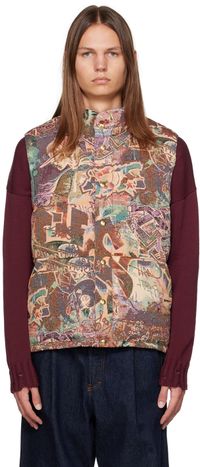 Bless Multicolor Zip Down Vest