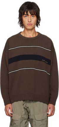 Robyn Lynch Brown Stripes Sweater