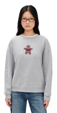 KULE The Oversized Gingerbread Sweatshirt Heather Grey L