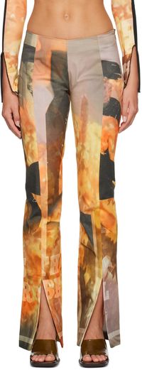 ELLISS Orange Sunflower Jeans