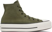 Converse Baskets Chuck Taylor All Star kaki à plateforme