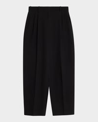 Lilas Pleated Straight-Leg Pants